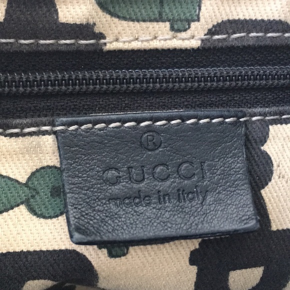 Authentic large Gucci GG leather hobo bag - Picture 7 of 8